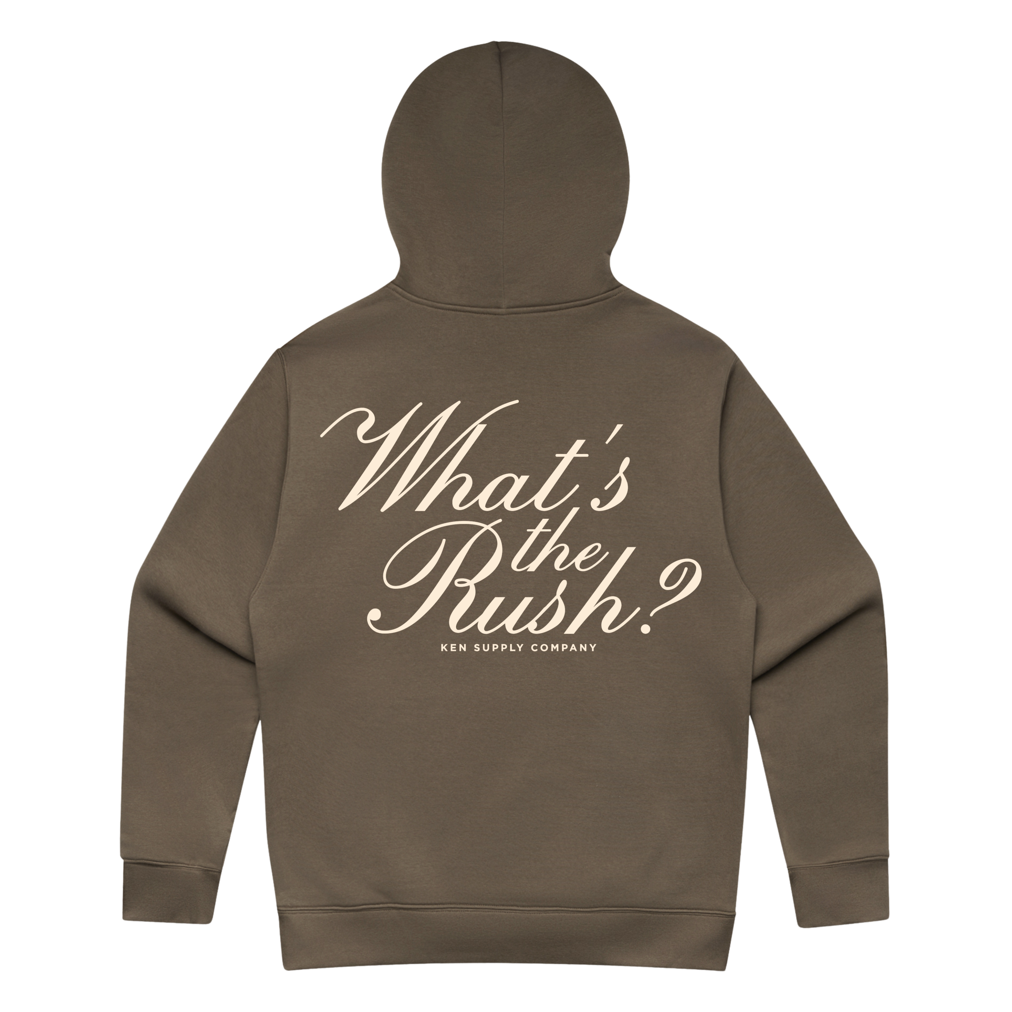 What's The Rush Hoodie (Walnut) – Ken Supply Co. What's The Rush Hoodie (Walnut) – Ken Supply Co.