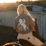 Keep Ridin Tee – Classic Fit Cowboy Graphic Shirt