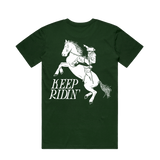 Keep Ridin Tee – Classic Fit Cowboy Graphic Shirt