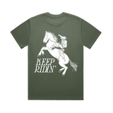 Keep Ridin Tee – Oversized Cowboy Graphic Shirt